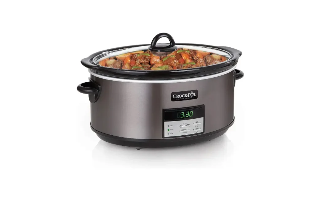 Crock-Pot 8 Quart Slow Cooker with Auto Warm Setting and Cookbook
