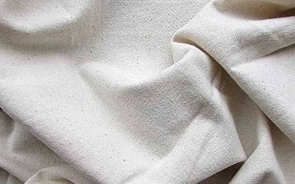 white cotton flannel fabric