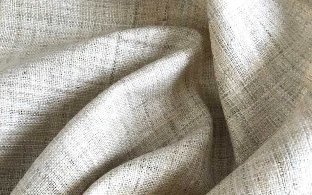 gray color hemp fabric