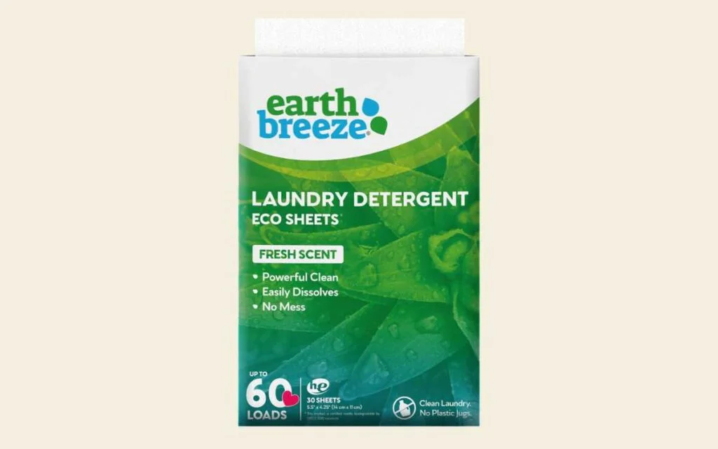 9. Earth Breeze laundry sheet Earth Breeze laundry detergent eco sheet