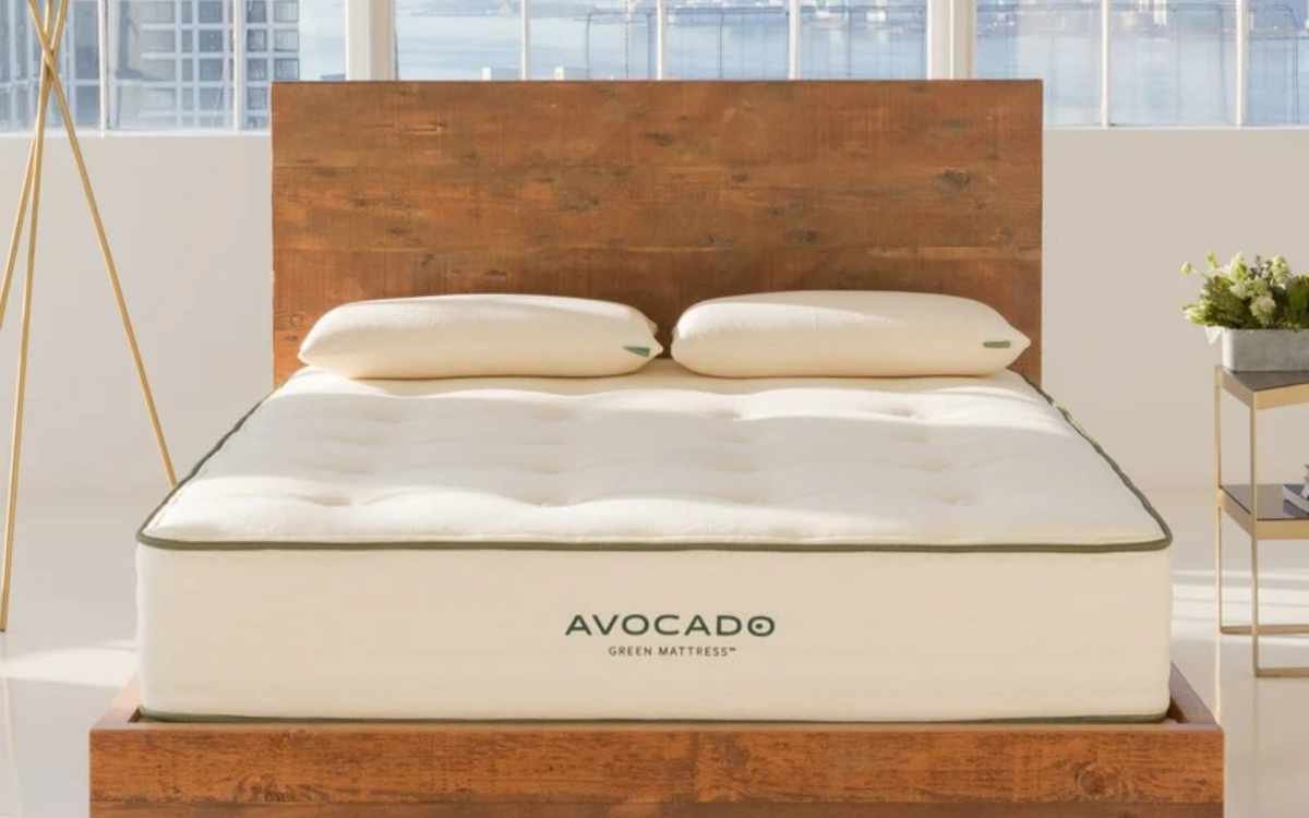 Avocado Green Mattress on bed